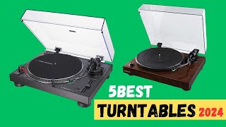 Top 5 Best Turntables Of 2024  Turntables Review [upl. by Eelidnarb]