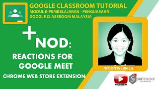 Chrome Web Store Extension  Nod Reactions For Google Meet googleclassroom digitallearning [upl. by Reniar]