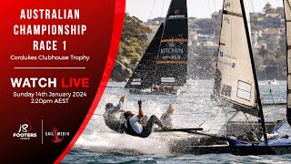 18 FOOTERS  AUSTRALIAN CHAMPIONSHIP RACE 1 [upl. by Assirem]