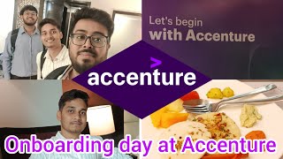 Accenture onboarding day Orientation and funfoododiavlog rawvlog viral accenture [upl. by Ahsoem]