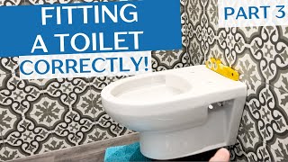 FITTING A WALL HUNG TOILET CORRECTLY  Toilet installation PT3 [upl. by Lattimer627]