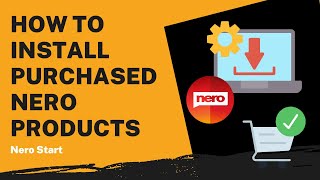 How to Install My Purchased Nero Products  Nero Start Tutorial [upl. by Elokin]