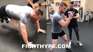 CANELO PUSHING HIS STRENGTH amp CONDITIONING TO THE LIMIT TRAINING NONSTOP FOR GOLOVKIN [upl. by Esac]