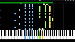 Johann Strauss II  Unter Donner und Blitz Polka Synthesia Piano MIDI [upl. by Lyssa]