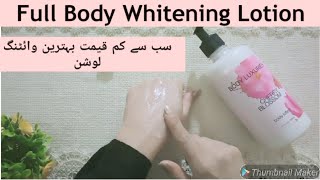 Full Body Whitening LotionBest whitening lotion for All Skin TypesUnder 450rsAmra javed [upl. by Bartholomew]