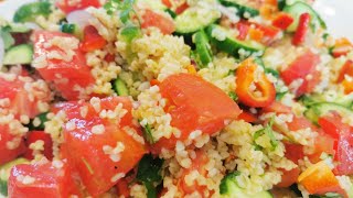 Fantastischer Salat mit Bulgur 😋 Rezept Bulgursalat [upl. by Ahsilet]