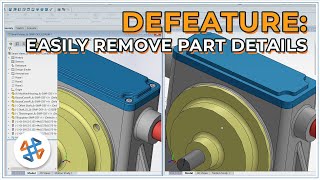 Remove Detail with the SOLIDWORKS Defeature Tool [upl. by Nivrek425]