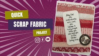 Make Simple Fabric Cards From Scraps [upl. by Hedveh]