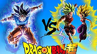 Ultra instinct Goku vs Kale and Caulifla Fight in Dragon ball super ☠️ [upl. by Fabe]