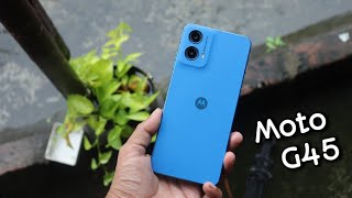 Moto G45 REVIEW IN HINDI  Moto G45 unboxing [upl. by Erreip37]