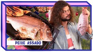 PEIXE ASSADO NO FORNO COM VINAGRETE  Receitas  Mohamad Hindi [upl. by Aisauqal685]