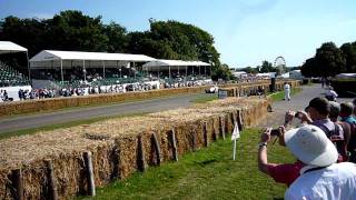 Auto Union Type D drive by at Goodwood awesome sound [upl. by Avilys]