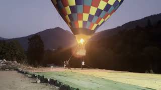 Hot air balloon ride in Manali A sky high adventure [upl. by Dlonyar306]