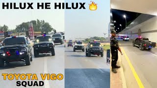 Black Vigo Squad 🔥  Hilux Lovers 😍  Vigo Dala 🖤  Pakistan Cars World [upl. by Foah]