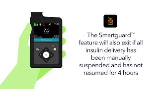 MiniMed™ 780G  Exiting and reentering the SmartGuard™ feature [upl. by Eiramalegna]