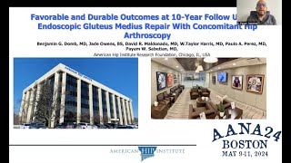 Favorable amp Durable Outcomes at 10Year Follow Up of Endoscopic Gluteus Medius Repair [upl. by Alemaj]