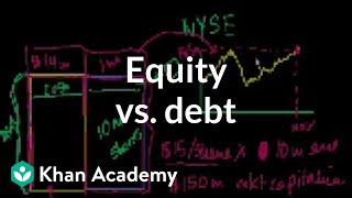 Equity vs debt  Stocks and bonds  Finance amp Capital Markets  Khan Academy [upl. by Gilmour]