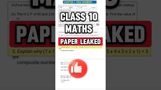 Maths Paper Leaked Preboard Exam Class 10  class 10 maths Important questions  Exphub [upl. by Buckden847]