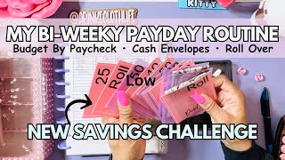 USE THIS EASY BIWEEKLY PAYDAY ROUTINE  Cash Stuffing Envelopes  NEW SAVinGS  OCT low income [upl. by Naz]