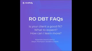 🌟 Curious about RO DBT 🌟 RO DBT can help many therapy clients mentalhealthsupport therapytalk [upl. by Eastman]