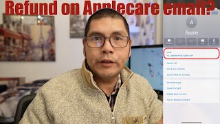 Did you get this email Refund for Applecare agreement… Legit or Scam [upl. by Ztnahc260]