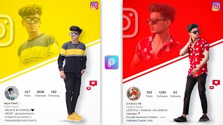 Instagram Creative Dual Photo Editing  Picsart Creative Instagram Dual Photo Editing  CS EDITZ [upl. by Morrissey]