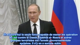 V Poutine et F Hollande conférence de presse extraits soustitrés [upl. by Bronk]