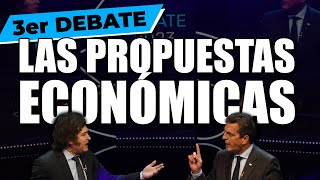 Massa vs Milei en el tercer debate Las mejores propuestas económicas [upl. by Nevs295]