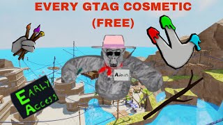 ALL GORILLA TAG COSMETICS FREE [upl. by Vatsug]