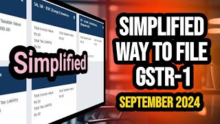 Simplified way to file gstr1  gst process simplified [upl. by Amalie233]