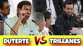 Mainit na paghaharap ni ExPres Duterte at Trillanes at Quad Comm hearing dutertevstrillanes news [upl. by Noswad]