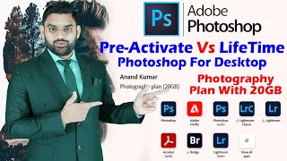 Photoshop Software For Desktop  Adobe Photography Plan 20GB Plan Details  PreActivate Software [upl. by Mitman187]