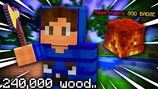 Hypixel Skyblock Hardmode 41  I farmed 240000 jungle wood to upgrade this item [upl. by Alded]