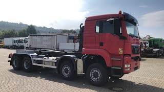 MAN TGS 41480 8X8 BB SchubKnick Motorabtrieb [upl. by Tasiana]