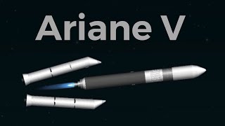 How to build Ariane V 5 rocket in SFS Spaceflight simulator tutorial [upl. by Netsrek]