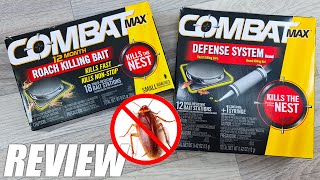 Combat Max Small Roach Killing Bait and Gel Unboxing and Review [upl. by Idaf]