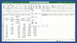 Example 10  Particle Size Analysis in MS Excel [upl. by Llehsor]