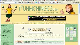 Utiliser le dictionnaire officiel du Scrabble sur le site Funmeninges [upl. by Alig280]