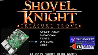 ROCK PI 4C SHOVEL KNIGHT  TREASURE TROVE 1080p  BOX86 [upl. by Atteuqal834]