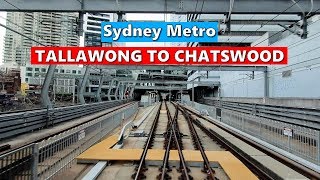 SYDNEY METRO Tallawong To Chatswood Full Ride  Sydney Australia [upl. by Atiuqrehs941]