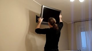 Montaż Uchwytu Telewizora  LCD 👉 LED Plazma 🧰📺🛠 [upl. by Minnnie56]