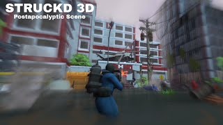 Struckd 3D  Postapocalyptic Scene Timelapse Challenge [upl. by Thedric]