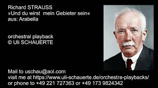 STRAUSS »Und du wirst mein Gebieter sein« Arabella orchestral playback ©Uli SCHAUERTE excerpt [upl. by Arnaud484]