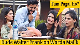 Waiter Prank on Tik Toker Warda Malik And Rahema Sheik ThatWasCrazy [upl. by Nahtaoj]