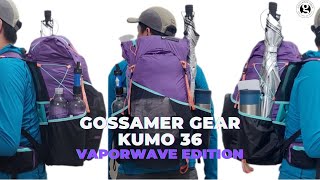 GOSSAMER GEAR KUMO 36 SUPERLIGHT BACKPACK  REVIEW TAS ULTRALIGHT BARU  KUMO 36 VAPORWAVE EDITION [upl. by Lytsyrk]