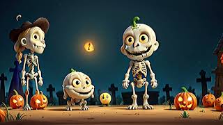 Dem Bones Dance Party  Dem Bones Halloween Songs Dance  nursery rhymes cartoon Dance [upl. by Eitsirhc157]