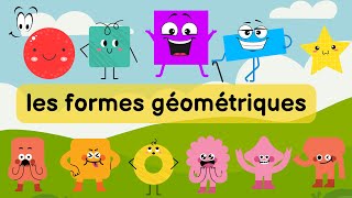 les formes géométriques en français  vocabulaire infantile [upl. by Antone]