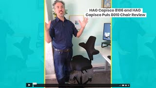 Hag Capisco 8106 and Hag Capisco Puls 8010 Chair Review [upl. by Linden615]