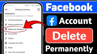 Facebook Account Delete Kaise Kare  How to Delete Facebook Account Permanently [upl. by Carrew]