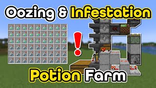 AUTOMATIC OOZZING amp INFESTATION POTION FARM MINECRAFT 1211  Tutorial [upl. by Atinnek977]